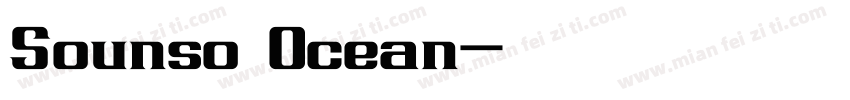 Sounso Ocean字体转换